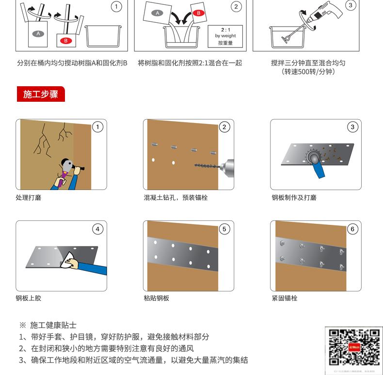 包钢红花岗粘钢加固施工过程